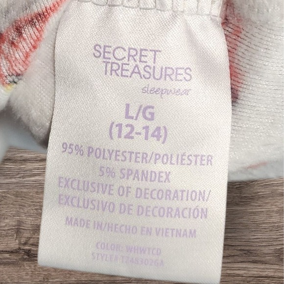 Secret Treasures Sleepwear Nightgown L Cardinals Print Long Sleeve Pajama Gown - Picture 4 of 6